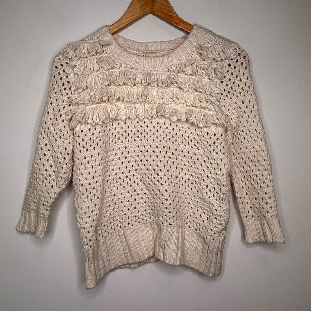 Anthropologie Far Away from Close Knit Sweater Size S - Picture 2 of 6